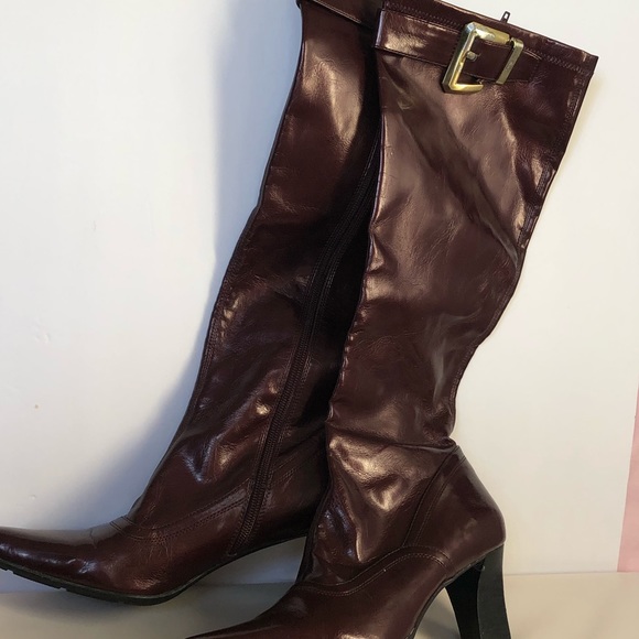 Franco Sarto knee high pointy toe boots - Picture 4 of 12